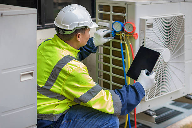 Professional Hvac technician working in Marlboro, NY